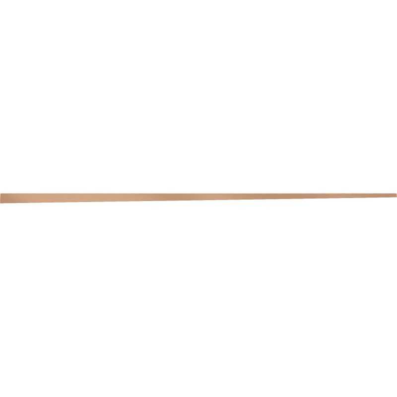 Mexen Line-B corniche pour verre 120 cm droite, cuivre brossé - 186504120R