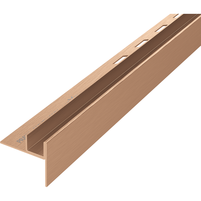 Mexen Line-B profils d'inclinaison pour verre 180 cm droite, cuivre brossé - 186504180R