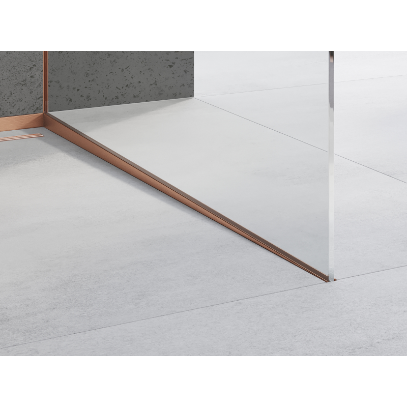 Mexen Line-B profils d'inclinaison pour verre 180 cm droite, cuivre brossé - 186504180R