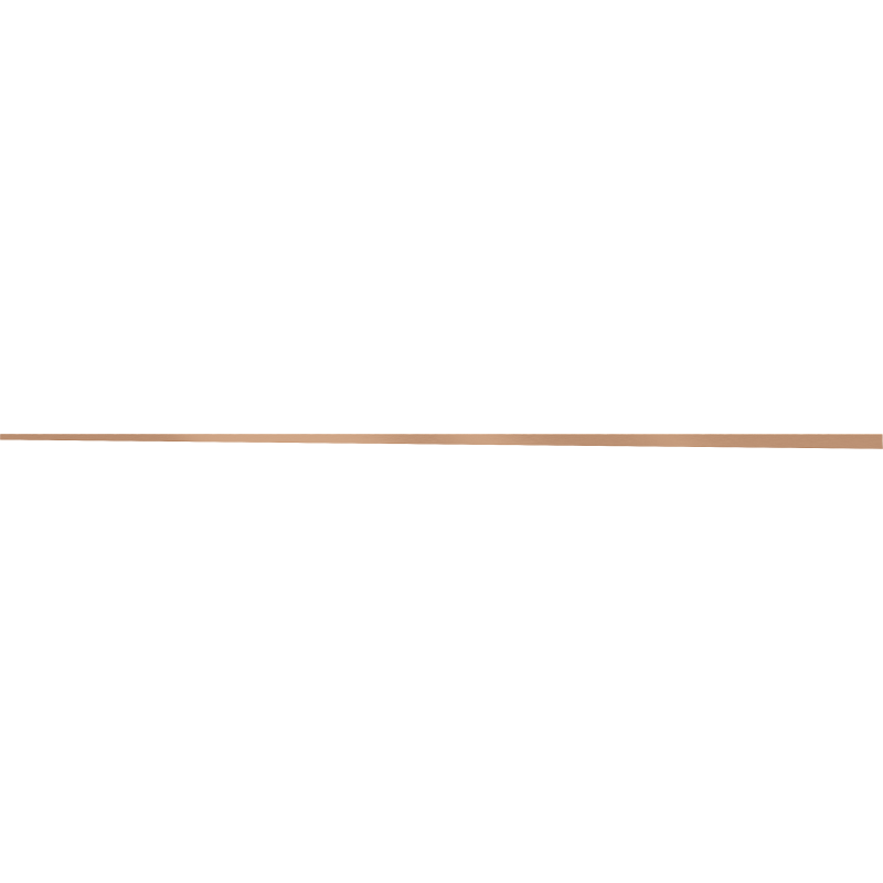 Mexen Line-B profils d'inclinaison pour verre 180 cm droite, cuivre brossé - 186504180R