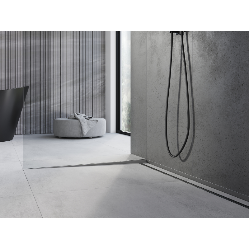 Mexen Line-B profil de douche pour verre 120 cm gauche, gris gun brossé - 186604120L
