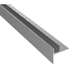 Mexen Line-B plinthe déclinante pour verre 180 cm gauche, gris canon brossé - 186604180L