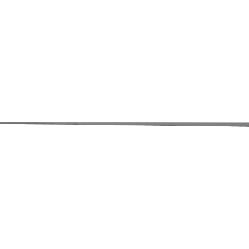Mexen Line-B plinthe déclinante pour verre 180 cm gauche, gris canon brossé - 186604180L
