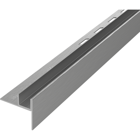 Mexen Line-B bordure de seuil pour verre 120 cm droite, gris pistolet brossé - 186604120R