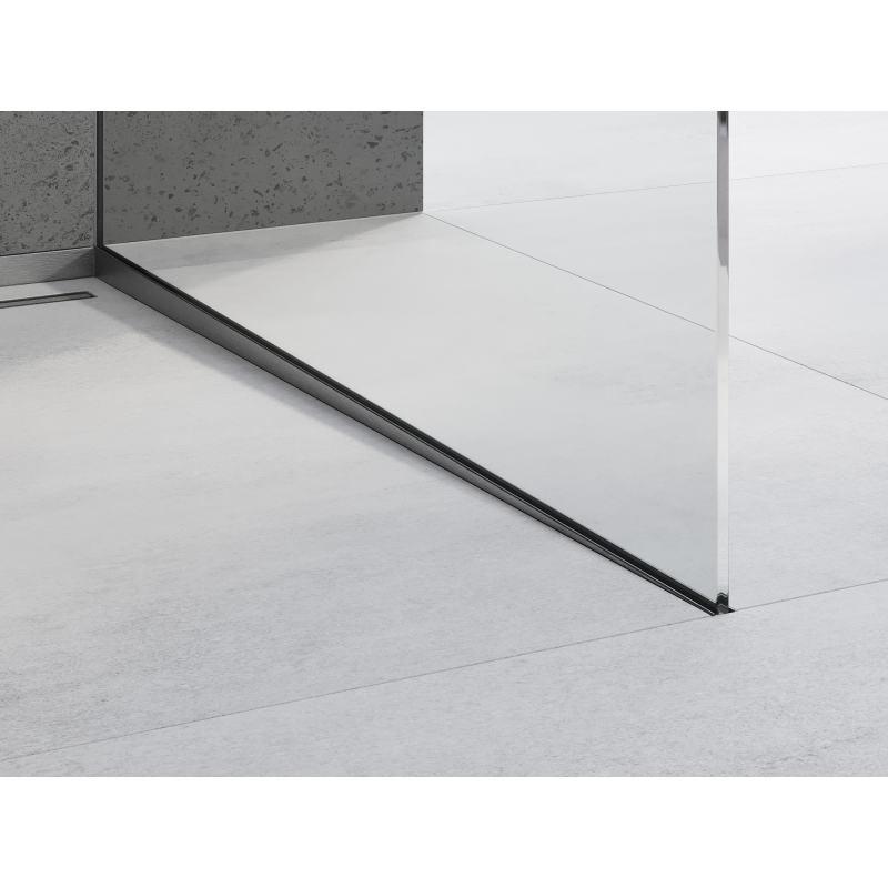 Mexen Line-B moulure descendante pour verre 180 cm droite, gris canon brossé - 186604180R