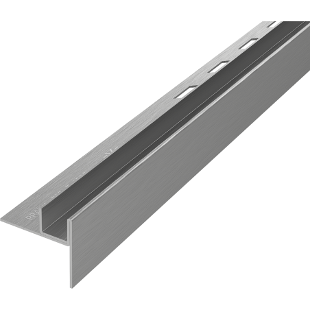 Mexen Line-B moulure descendante pour verre 180 cm droite, gris canon brossé - 186604180R