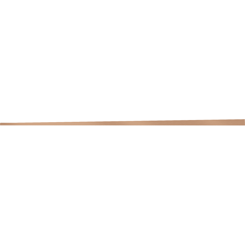 Mexen Line-B profil de seuil de plancher en pente 120 cm gauche, cuivre brossé - 186501120L