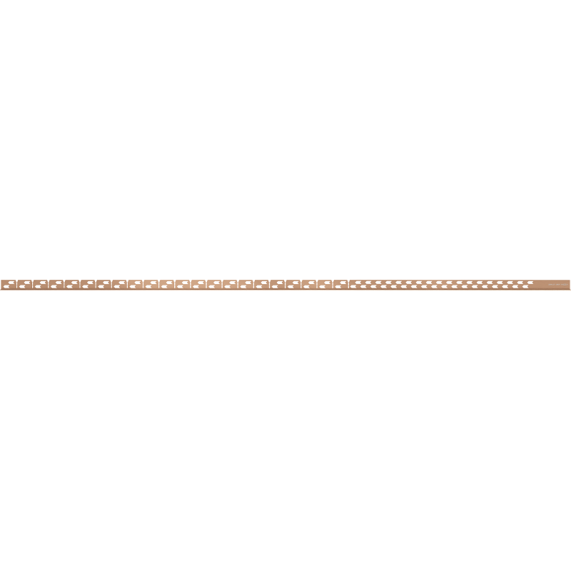 Mexen Line-B plinthe de sol inclinée 180 cm gauche, cuivre brossé - 186501180L