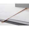 Mexen Line-B plinthe de sol inclinée 180 cm gauche, cuivre brossé - 186501180L