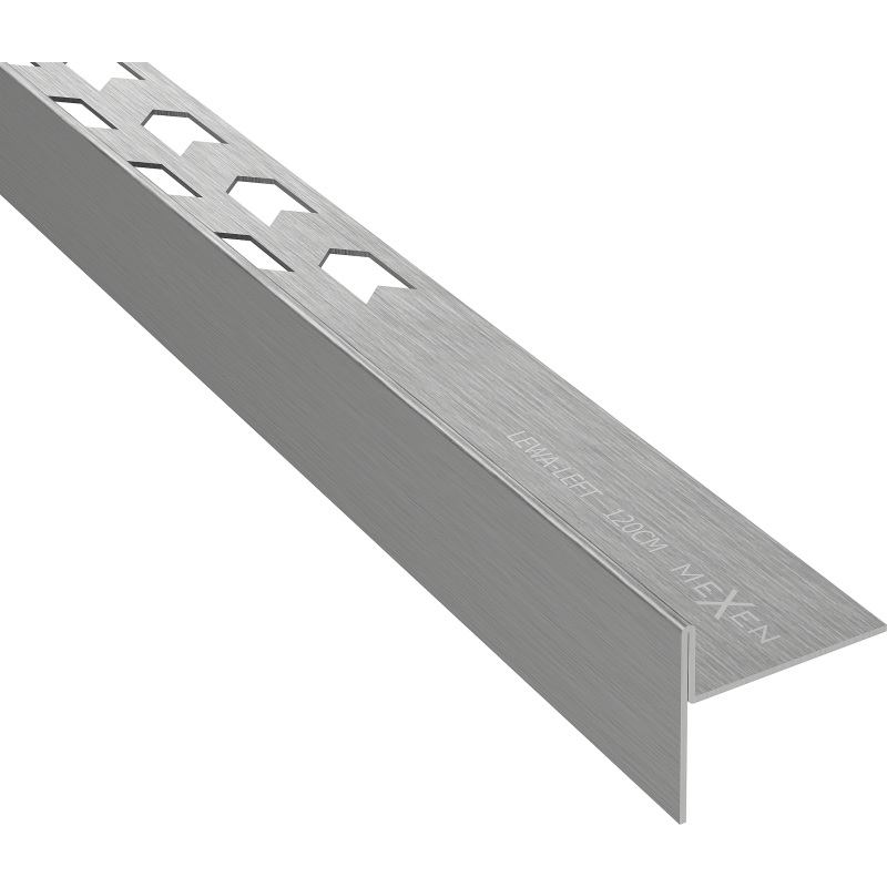 Mexen Line-B plinthe de sol inclinée 120 cm gauche, gris anthracite brossé - 186601120L