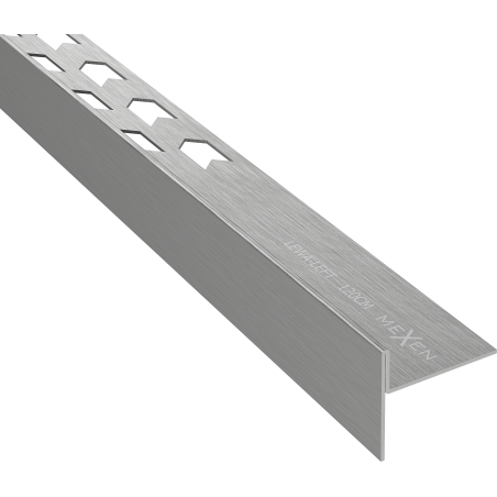 Mexen Line-B plinthe de sol inclinée 120 cm gauche, gris anthracite brossé - 186601120L