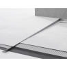 Mexen Line-B plinthe de sol inclinée 120 cm gauche, gris anthracite brossé - 186601120L