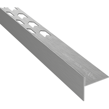 Mexen Line-B plinthe de sol inclinée 180 cm gauche, gris anthracite brossé - 186601180L