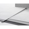 Mexen Line-B plinthe de sol inclinée 180 cm gauche, gris anthracite brossé - 186601180L