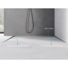 Mexen Line-B plinthe de sol inclinée 180 cm gauche, gris anthracite brossé - 186601180L