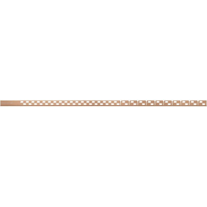 Mexen Line-B plinthe de sol en pente 120 cm droite, cuivre brossé - 186501120R