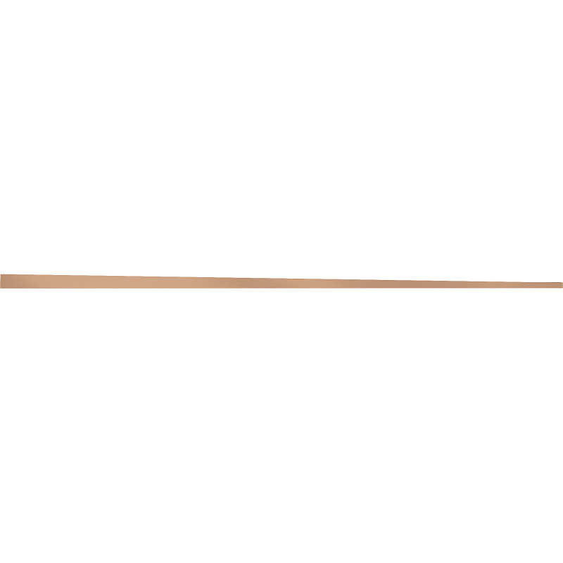 Mexen Line-B plinthe de sol en pente 120 cm droite, cuivre brossé - 186501120R
