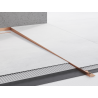 Mexen Line-B plinthe de sol en pente 120 cm droite, cuivre brossé - 186501120R