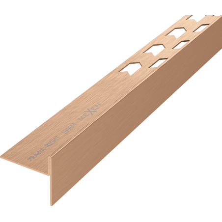 Mexen Line-B plinthe de sol en pente 180 cm droite, cuivre brossé - 186501180R