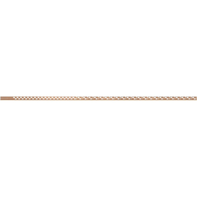 Mexen Line-B plinthe de sol en pente 180 cm droite, cuivre brossé - 186501180R