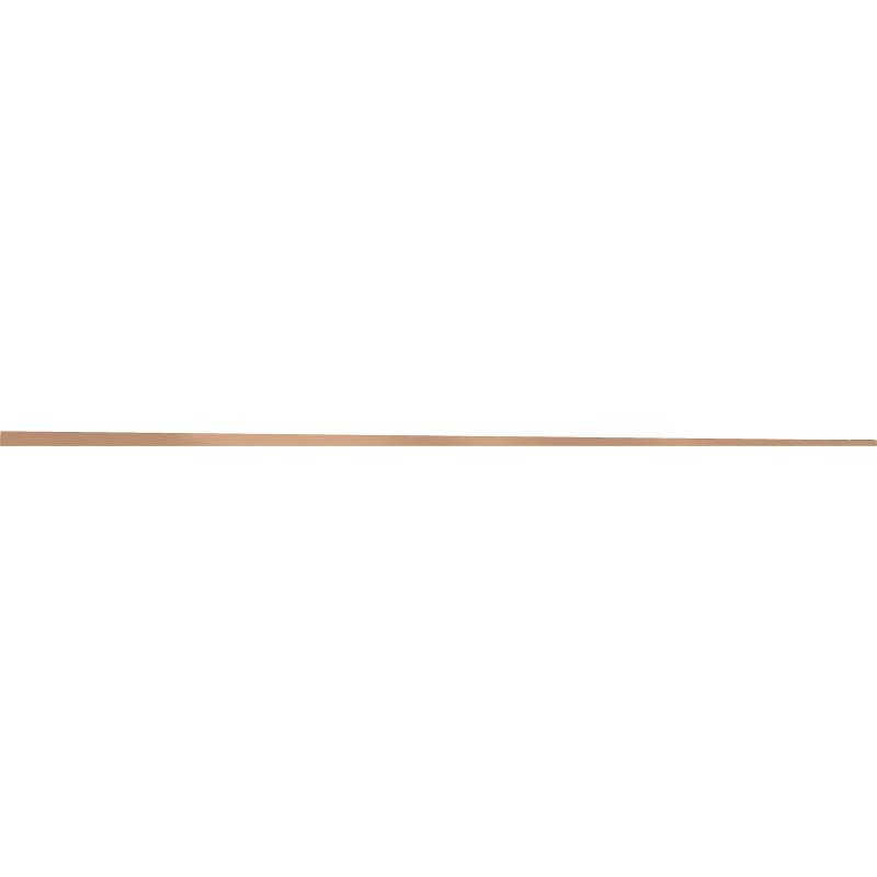 Mexen Line-B plinthe de sol en pente 180 cm droite, cuivre brossé - 186501180R