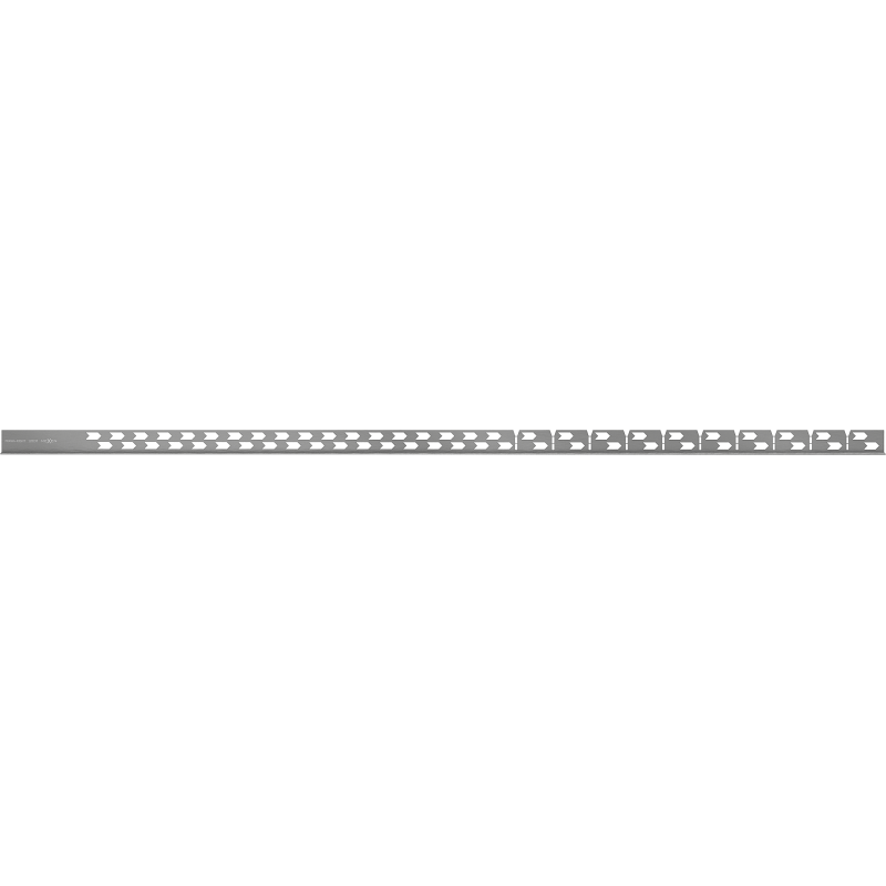 Mexen Line-B plinthe en pente pour sol 120 cm droite, gris canon brossé - 186601120R