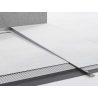 Mexen Line-B plinthe en pente pour sol 120 cm droite, gris canon brossé - 186601120R