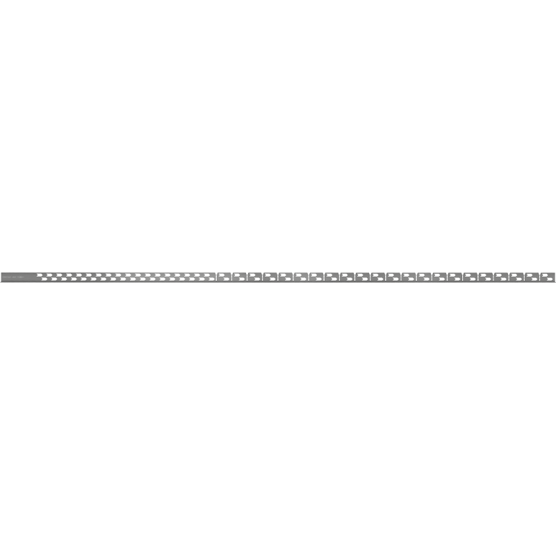 Mexen Line-B plinthe inclinée pour sol 180 cm droite, gris canon brossé - 186601180R