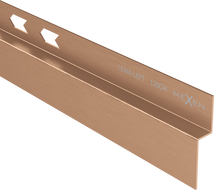Mexen Line-B plinthe murale inclinée 120 cm gauche, cuivre brossé - 186502120L