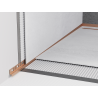 Mexen Line-B plinthe murale inclinée 120 cm gauche, cuivre brossé - 186502120L