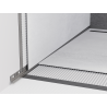 Mexen Line-B plinthe murale incliné 120 cm gauche, gris canon brossé - 186602120L