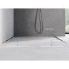 Mexen Line-B plinthe murale gauche 180 cm, gris canon brossé - 186602180L