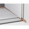 Mexen Line-B plinthe murale en pente 180 cm droite, cuivre brossé - 186502180R