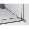 Mexen Line-B plinthe murale 120 cm droite, gris fusil brossé - 186602120R