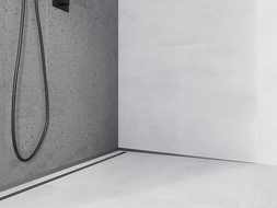 Mexen Line-B plinthe inclinée murale 180 cm droite, gris canon brossé - 186602180R