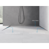 Mexen Line-B plinthe inclinée murale 180 cm droite, gris canon brossé - 186602180R