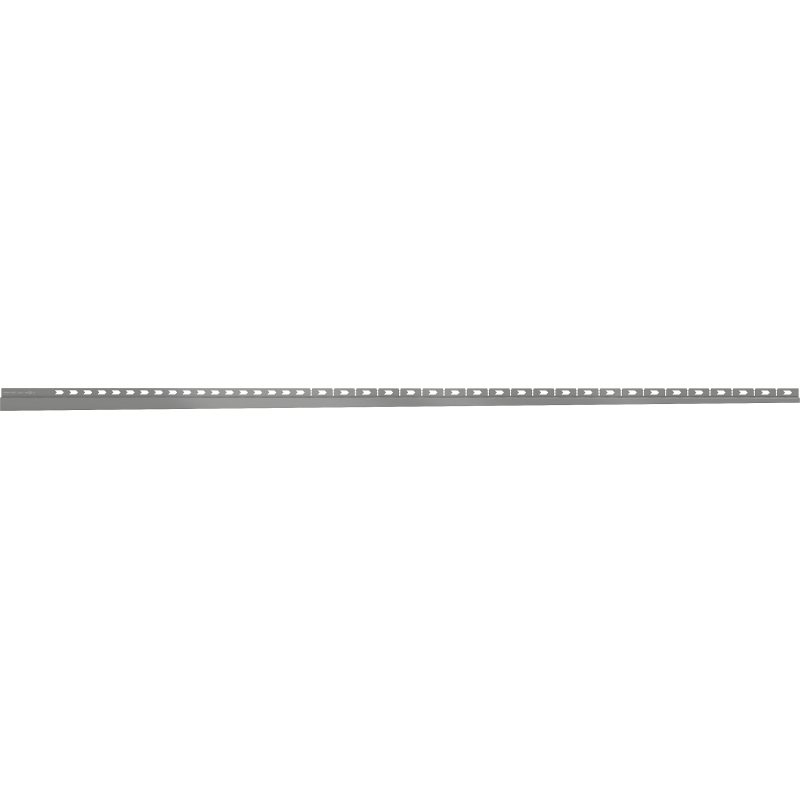 Mexen Line-B plinthe inclinée murale 180 cm droite, gris canon brossé - 186602180R