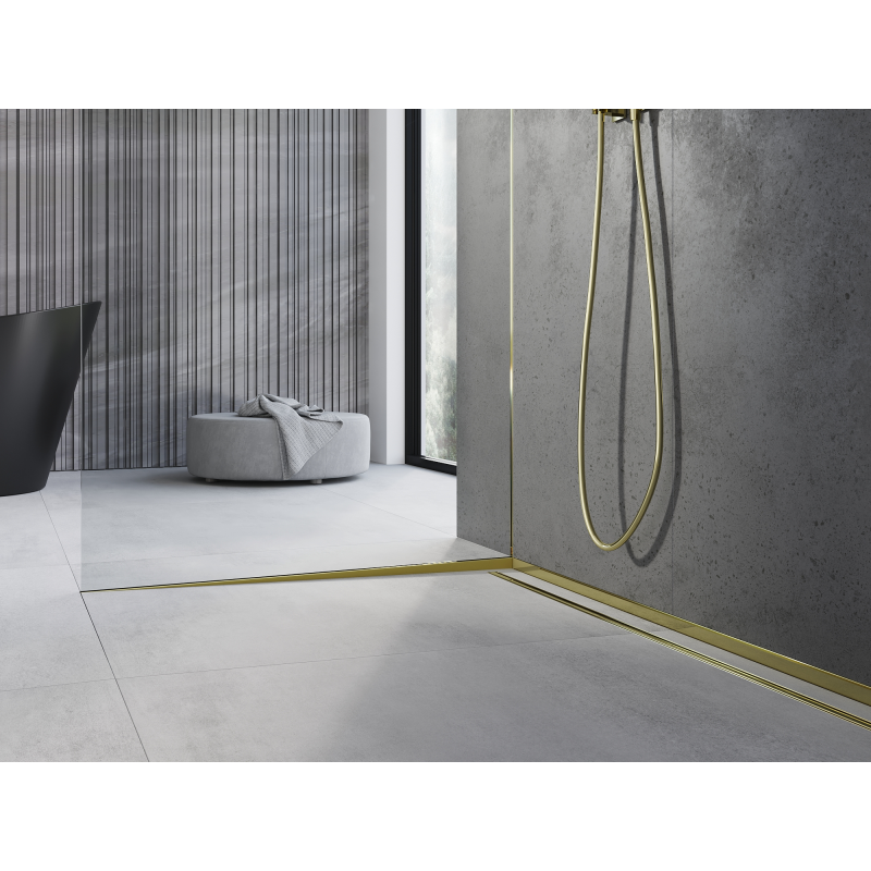 Mexen Line-B profilé pour verre 120 cm gauche, doré - 185004120L