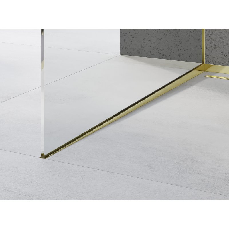 Mexen Line-B listwa spadkowa do szkła 120 cm lewa, złota - 185004120L