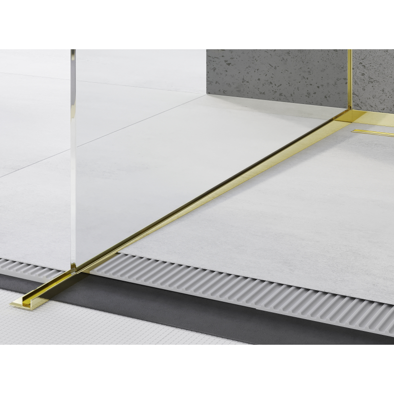 Mexen Line-B profilé pour verre 120 cm gauche, doré - 185004120L