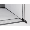 Mexen Line-B listwa spadkowa przyścienna 120 cm prawa, czarna - 187002120R
