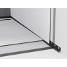 Mexen Line-B plinthe murale inclinée 180 cm droite, noire - 187002180R