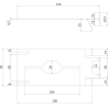 Mexen Uni clip de fixation supérieur - C9907-03