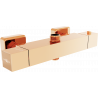Mexen Cube robinet de douche thermostatique, or rose - 77250-60
