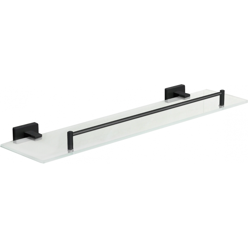 Mexen Arno étagère murale en verre, Noir - 7020737-70