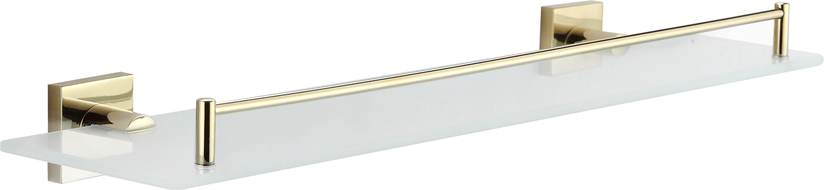 Mexen Rufo étagère murale en verre, Or - 7050937-50