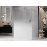 Mexen Kioto paroi de douche autoportante 150 x 200 cm, ombre blanc 8 mm, or rose - 800-150-002-60-86