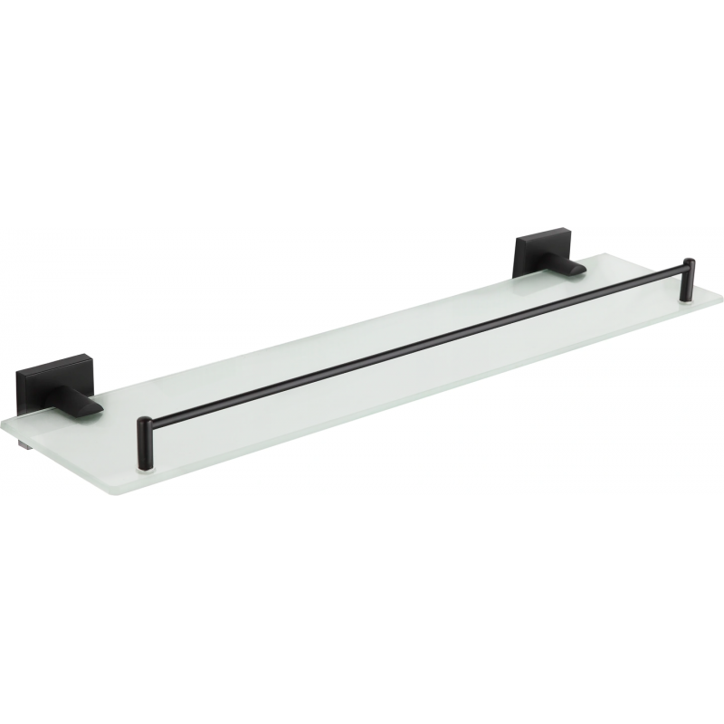 Mexen Rufo étagère murale en verre, Noir - 7050937-70