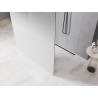 Mexen Kioto paroi de douche autoportante 150 x 200 cm, ombre blanche 8 mm, noire - 800-150-002-70-86