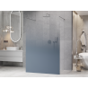 Mexen Kioto Paroi de douche autoportante 140 x 200 cm, ombrée bleue 8 mm, chrome - 800-140-002-01-46